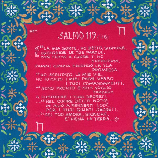 Salmo 119, 57-64 Het - Nel cuore della notte mi alzo a renderti lode
