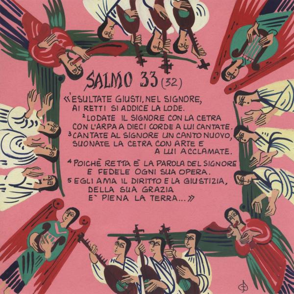 Salmo 33 - Con la cetra, con l'arpa a dieci corde a lui cantate